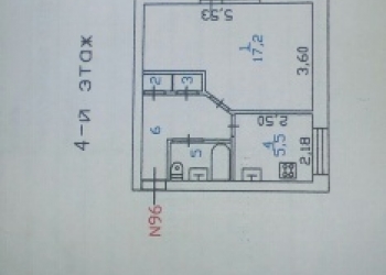 1-к квартира, 32 м2, 4/5 эт.