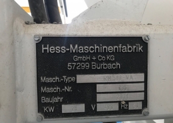 Линию производства. Hess RH-500 2011