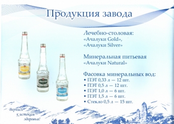 Минеральная вода " Ачалуки " премиум