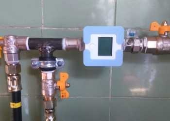 Установка счетчиков газа.