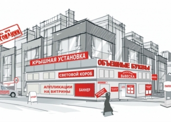 Изготовление наружной рекламы бегущих строк светодиодных экранов под ключ