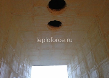 Утепление НАПЫЛЯЕМЫМ ПЕНОПОЛИУРЕТАНОМ (ППУ)
