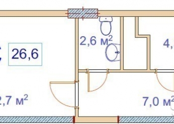 Продается Студия, 26.6 м