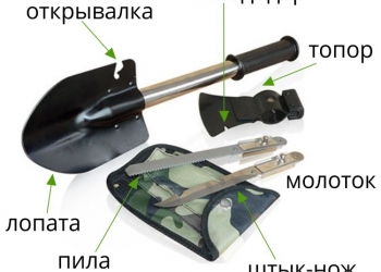 Универсальная складная садовая и туристическая Чудо Лопата 7 в 1 топор нож пила