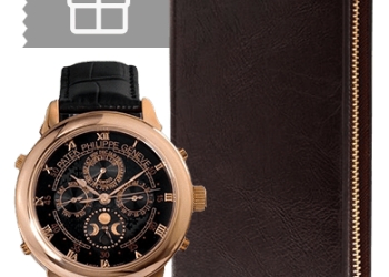 Комплект портмоне Montblanc + часы Patek Philippe