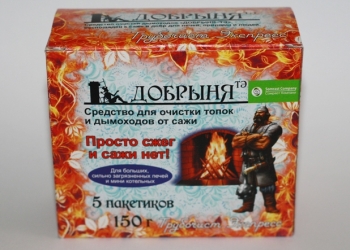 Очиститель ёрш Трубочист Добрыня средство очистки засора дымохода камина и печи