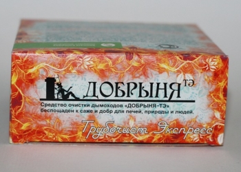 Очиститель ёрш Трубочист Добрыня средство очистки засора дымохода камина и печи