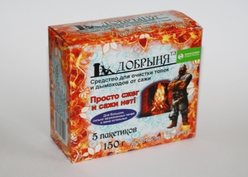 Очиститель ёрш Трубочист Добрыня средство очистки засора дымохода камина и печи