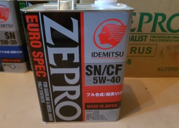 Масло моторное Idemitsu 5W-40 ZEPRO EURO SPEC 4л.