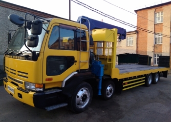 Эвакуатор Манипулятор Низкорамный Nissan Diesel 15 тонн со Сдвижной Платформой