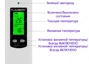 РОЗЕТКА-ТЕРМОСТАТ С ПУЛЬТОМ ДУ (10020)