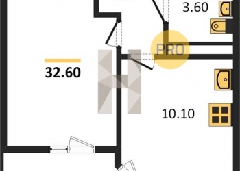 1-к квартира, 32 м2, 5/9 эт.