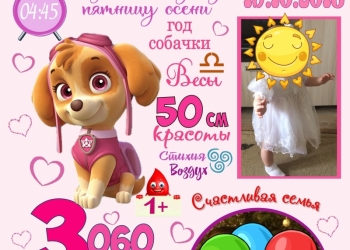 Постер для новорожденного