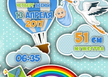 Постер для новорожденного