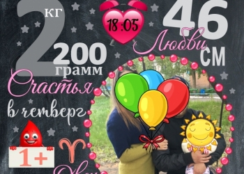 Постер для новорожденного