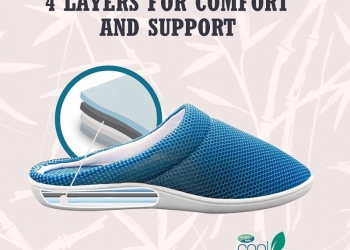Тапочки cool bamboo anti-fatigue gel slippers