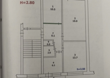 3-х комнатная квартира.