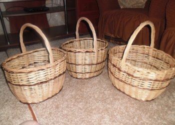 Плетеные корзины.