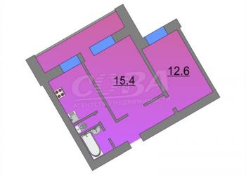 2-к квартира, 50 м2, 9/9 эт.
