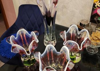 Богема, Чехословакия, гутная техника цветное стекло