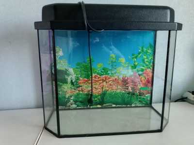 Продам аквариум на 30литров с крышкой