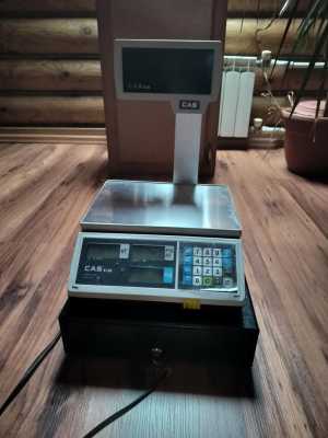 Торговые весы cas типа ER-JR-15CBU