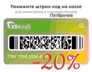 Карта магазина пятёрочка