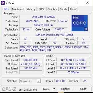     intel i9-12900k