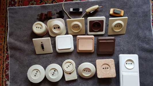 Розетки переключатели