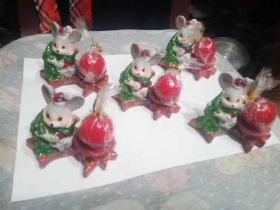 Свечи новогодние. Мышь Высота 80 мм