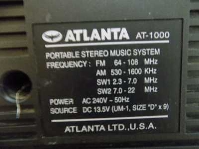 ������� 2� ��������� ��������� Atlanta AT 1000