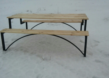 Садовая стол-лавка