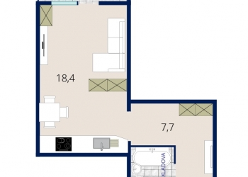 1-к квартира-студия, 29 м2, 3/10 эт.