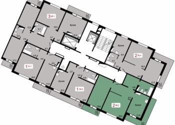 2-к квартира, 68 м2, 13/17 эт.