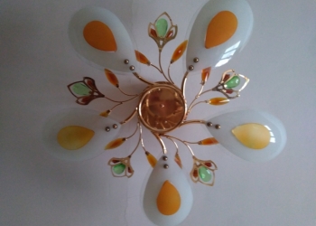 Продам люстру, бра цветной хрусталь.