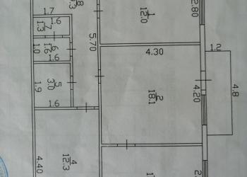 3-к квартира, 70 м2, 2/2 эт.