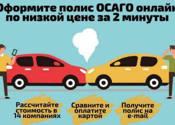 Страхование автомобилей онлайн ОСАГО