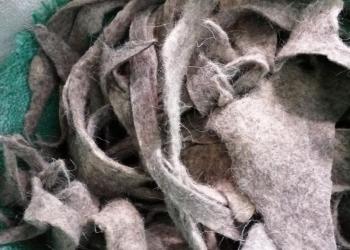 Обрезки войлока