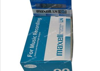 Аудиокассеты Maxell LN90 в коробке 12 штук