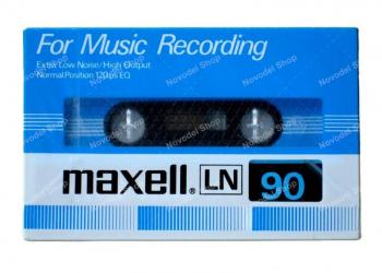 Аудиокассеты Maxell LN90 в коробке 12 штук