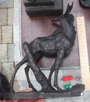 чугунная статуэтка Лось, период СССР