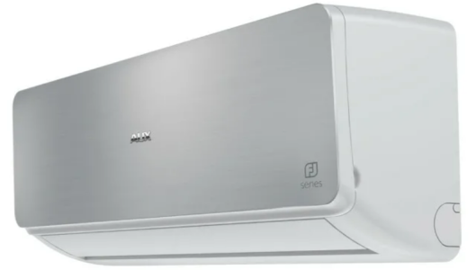 Кондиционеры AUX on/off, inverter (белые, чёрные, серебристые блоки)