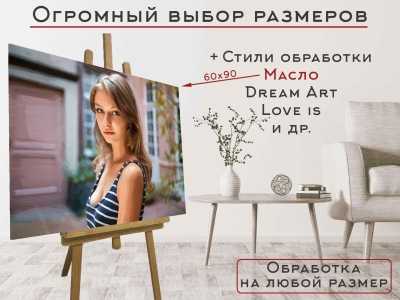 Печать картины по фото на холсте