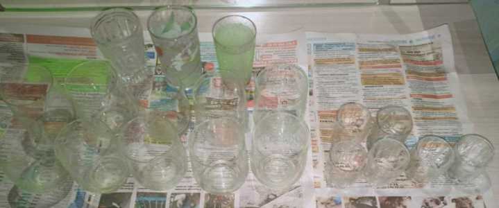 Рюмки, стаканы в продаже