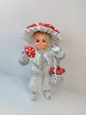 Ватная ёлочная игрушка