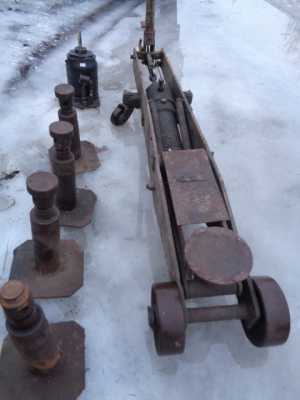 Подкатной домкрат 10 тонн, СССР