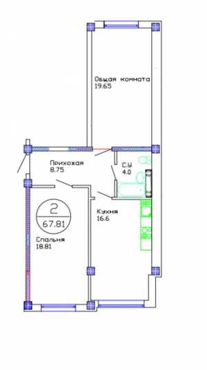просторная двушка