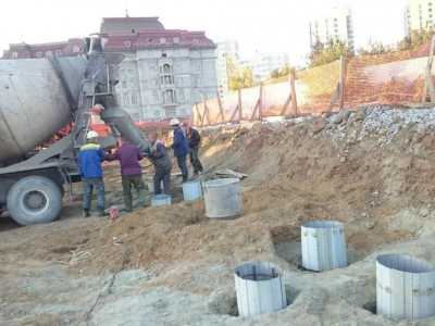 Бурение под сваи / Свайный фундамент