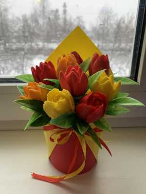 Цветы из мыла