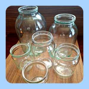 Банки стеклянные 0,5 -3л